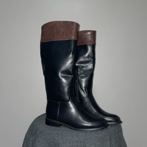 Comfy Black/Brown JustFab Boots - LILY BASIC BOOT!
